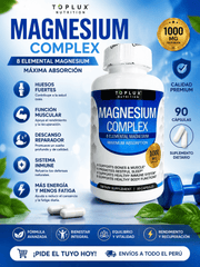 Magnesio Complex 8 en 1 - Apoya tu energía celular y combate el desgaste del día a día