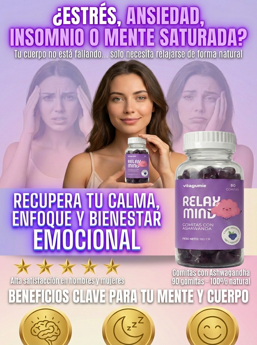 RELAX MIND - 90 GOMITAS CON ASHWAGANDHA